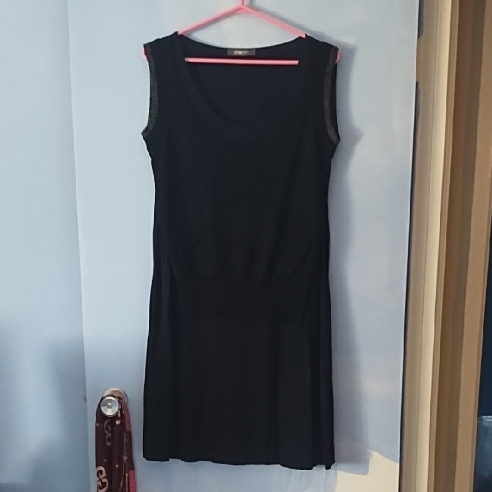 Crea Concept Black Viscose Crepe Dress 38 M